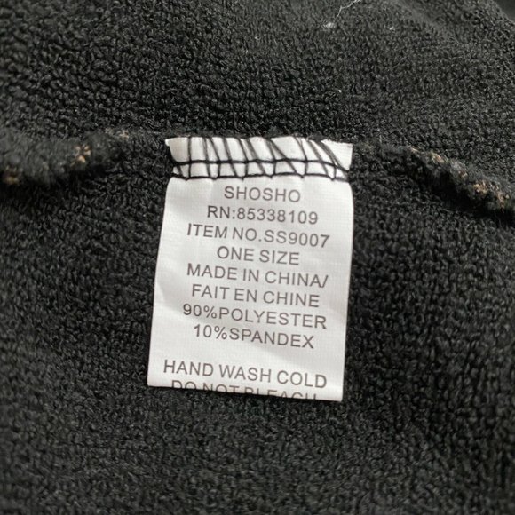 SHOSHO Womens Black Tan Geometric Snowflake Print Knit Pull On Leggings Size S/M - Picture 6 of 7